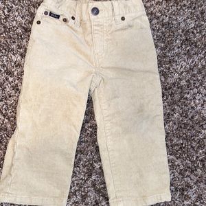 Corduroy tan baby boy pants